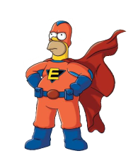 Homer Simpson as Captain Everyman